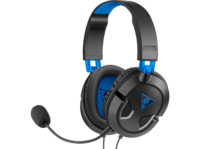 TURTLE BEACH Recon 50P, Over-ear Schwarz/Blau Headset Gaming