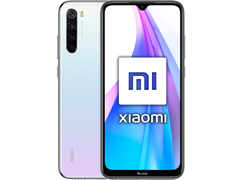 Móvil - Xiaomi Redmi Note 8T, Blanco, 64GB, 4GB RAM, 6.3" FHD+,Snapdragon 665,4000 mAh,Android+Inst. Protector