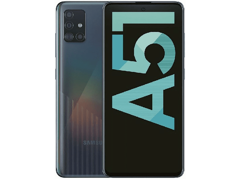 Samsung Galaxy A51, Negro, 128GB, 4GB RAM, 6.5" FHD+, Exynos9611, Android + Inst. Protector Pantalla
