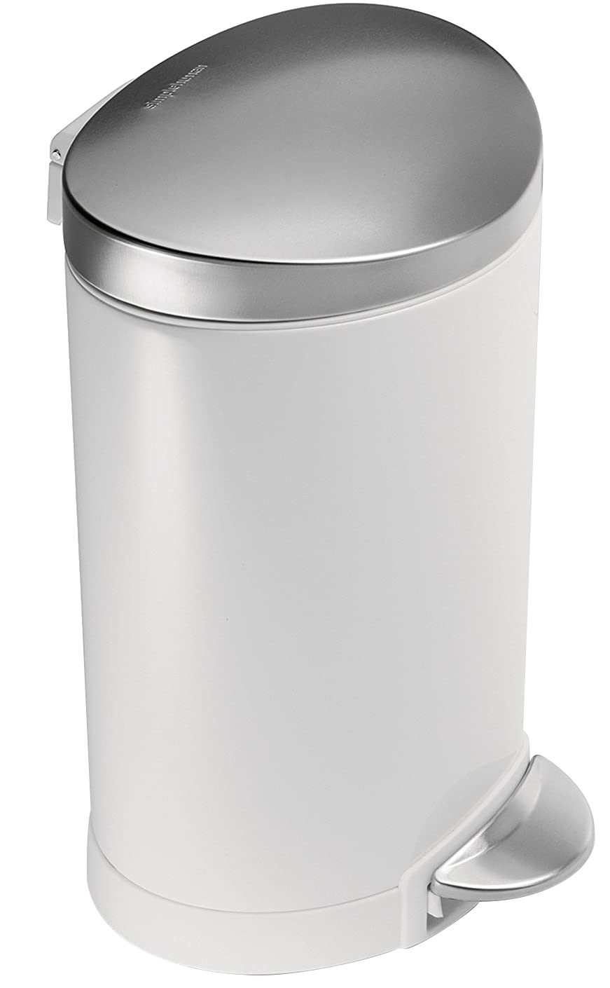 SIMPLEHUMAN CW1835CB Pedálos szemetes 6l, fehér