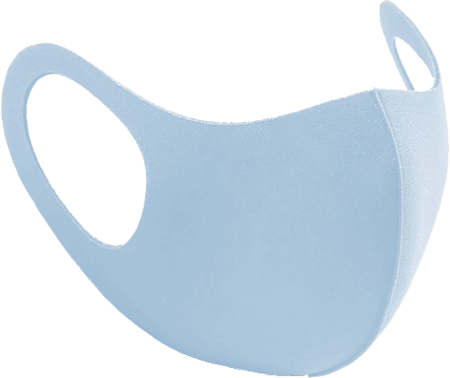 ALCOR 3D Spandex Mosható maszk, szürkéskék