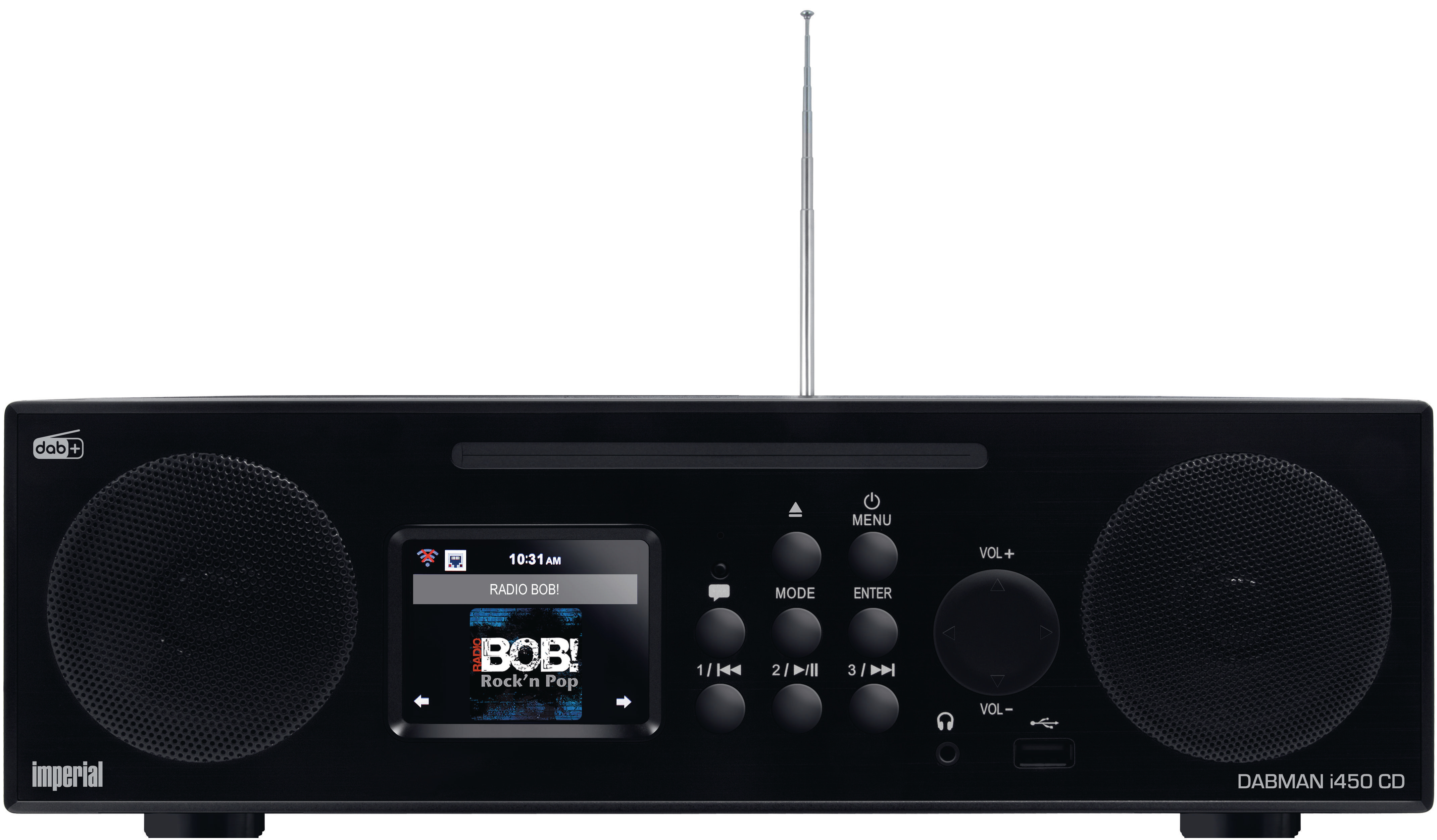 IMPERIAL DABMAN i450 CD Internet FM, Bluetooth, Radio, Radio, Schwarz DAB+, DAB, DAB+ AM