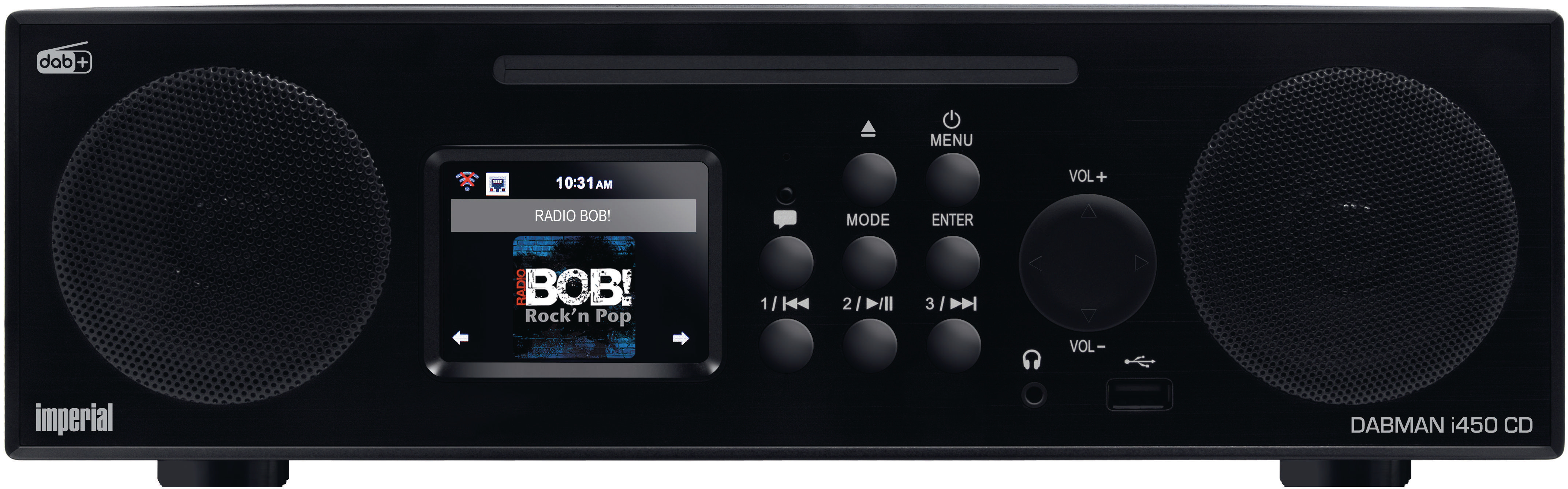 DAB+ IMPERIAL DABMAN DAB, Bluetooth, i450 Radio, Schwarz FM, Internet CD Radio, DAB+, AM,