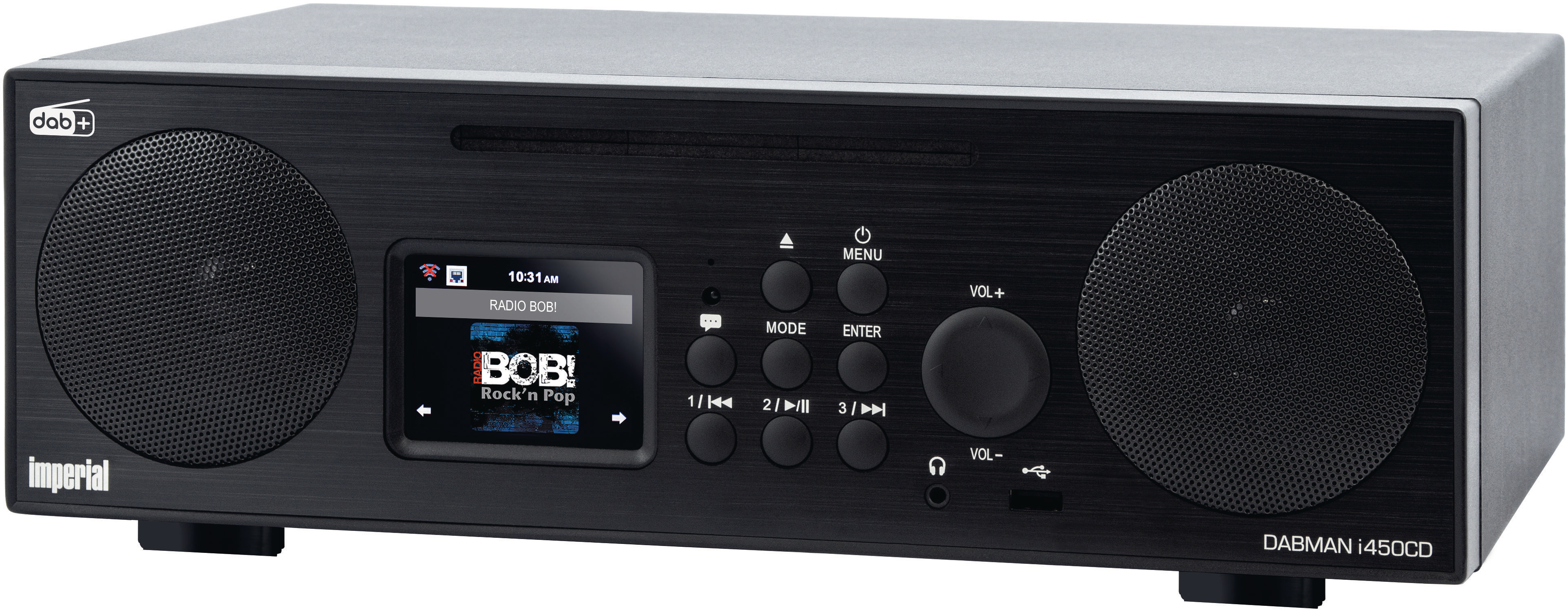 IMPERIAL DABMAN i450 CD Internet FM, Bluetooth, Radio, Radio, Schwarz DAB+, DAB, DAB+ AM