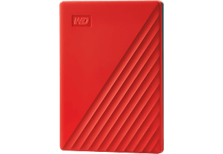 WD My Passport  2TB külső merevlemez USB 3.2 2,5" HDD, piros