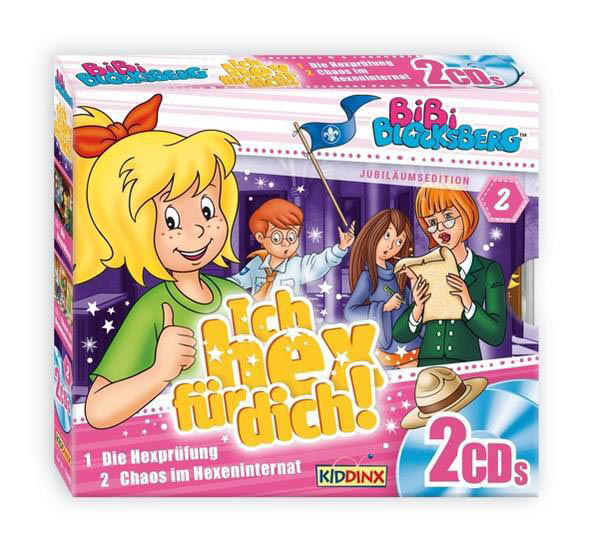 CD-Cover: Cartoon mit einem Mädchen, das den Daumen hochhält, mit dem Text "Ich hex für dich!" und "2 CDs".