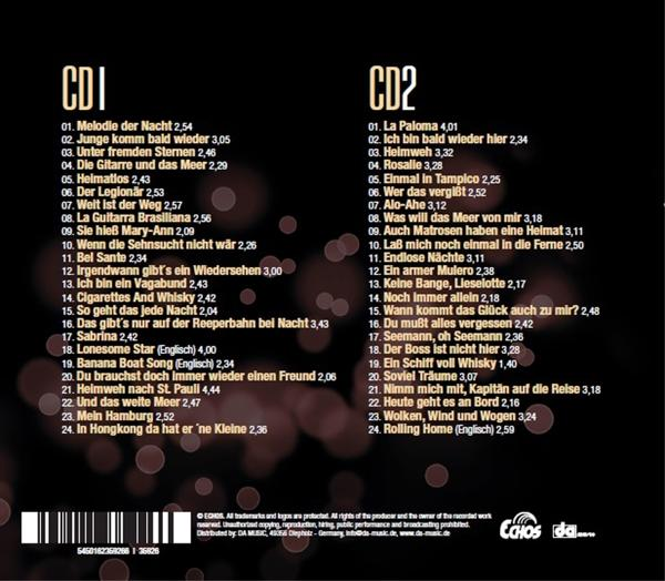 CD-Cover mit Titellisten auf dunklem Hintergrund mit Bokeh-Effekten.