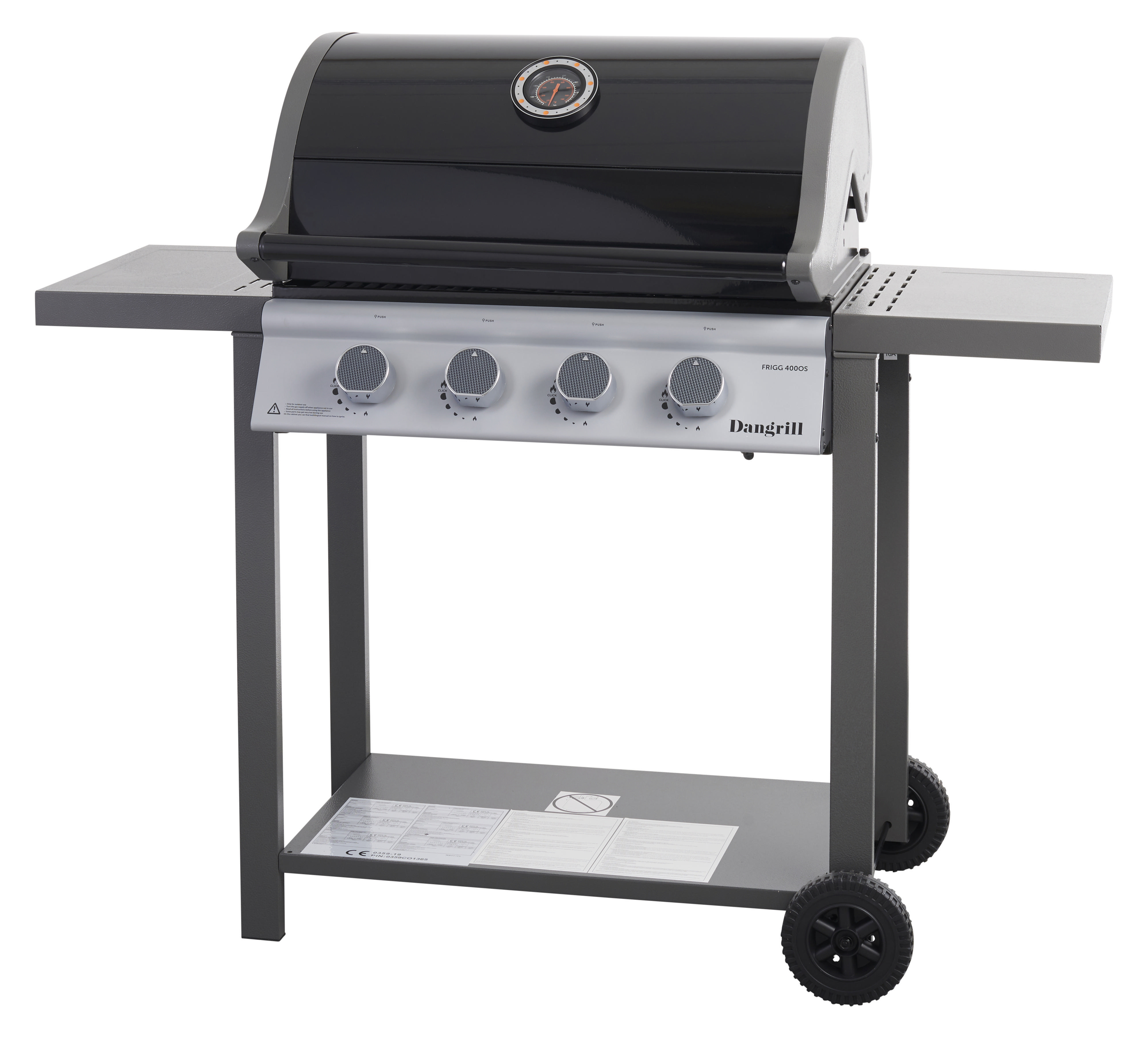 DANGRILL FRIGG 400 OS Gasgrill, Schwarz (13200 Watt)