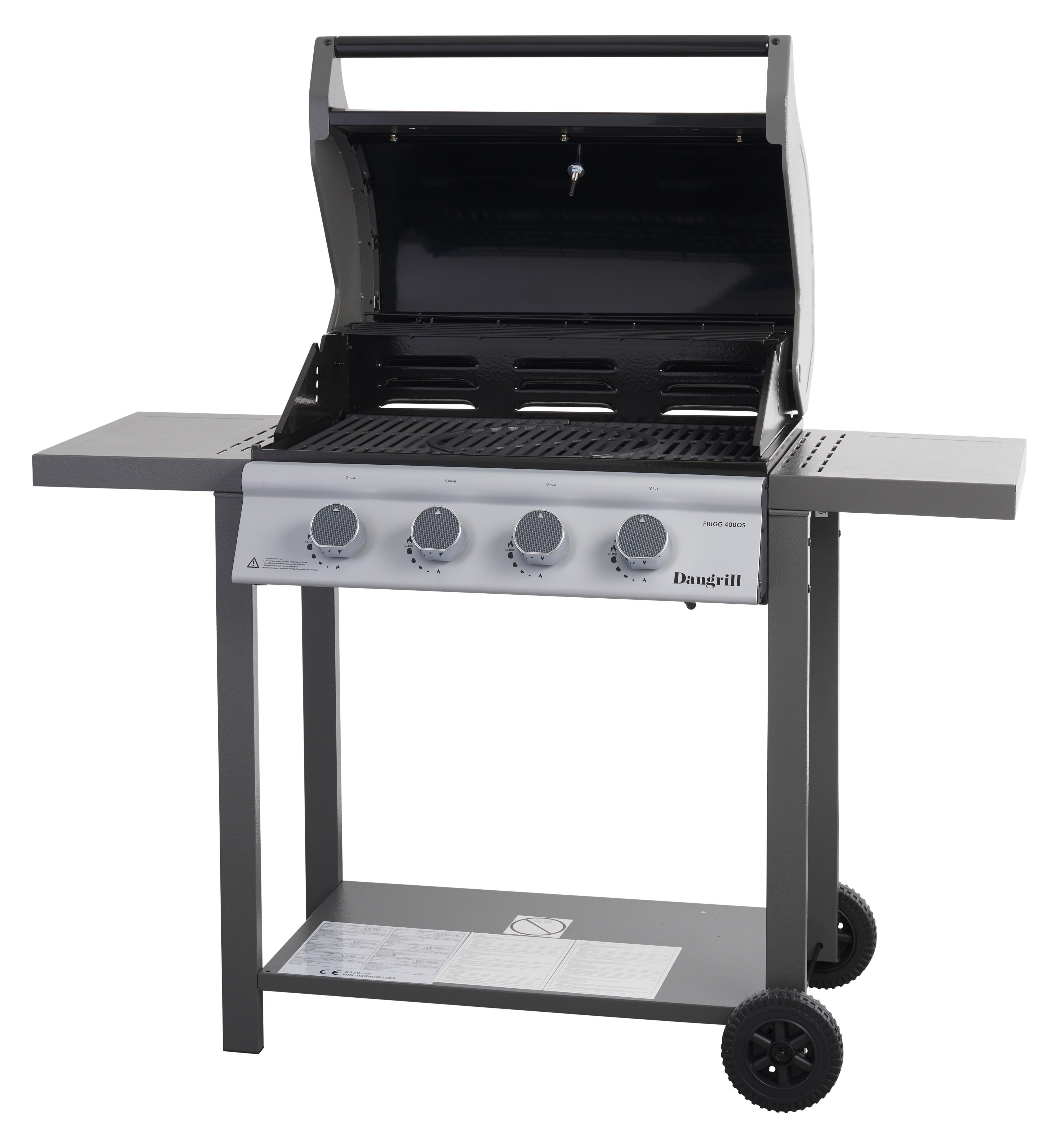DANGRILL FRIGG 400 OS Gasgrill, Schwarz (13200 Watt)