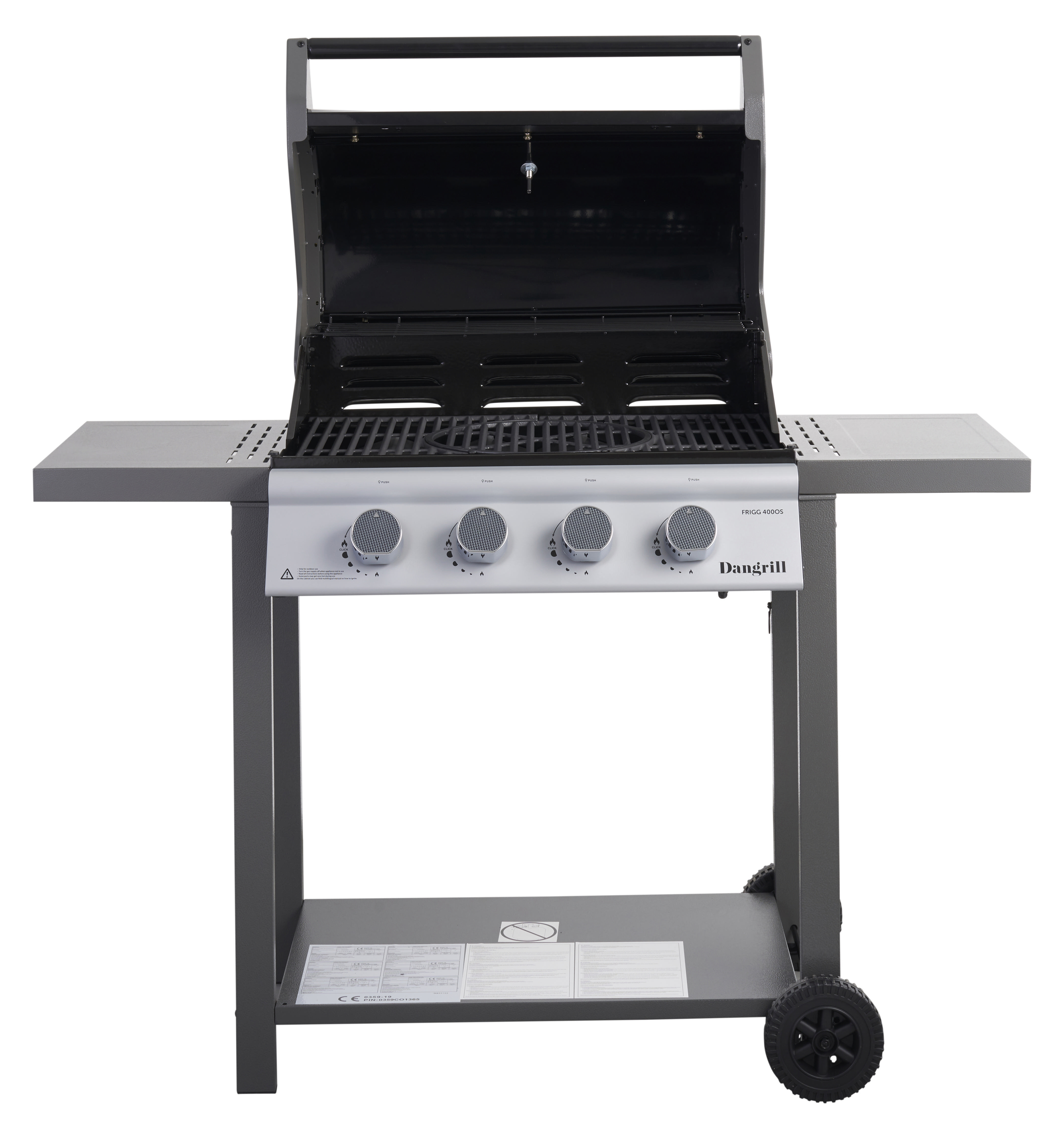 DANGRILL FRIGG 400 OS Gasgrill, Schwarz (13200 Watt)