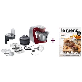 BOSCH MUM5LOVE - Robot de cuisine (Acier inoxydable/Rouge)