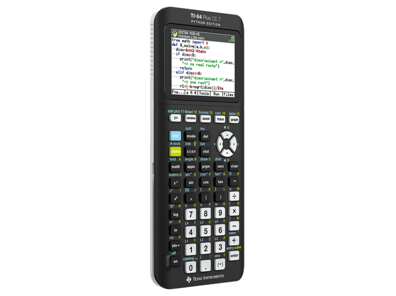 uitbreiden Gooey Donker worden TEXAS INSTRUMENTS TI-84 Plus CE-T Python Edition Zwart kopen? | MediaMarkt