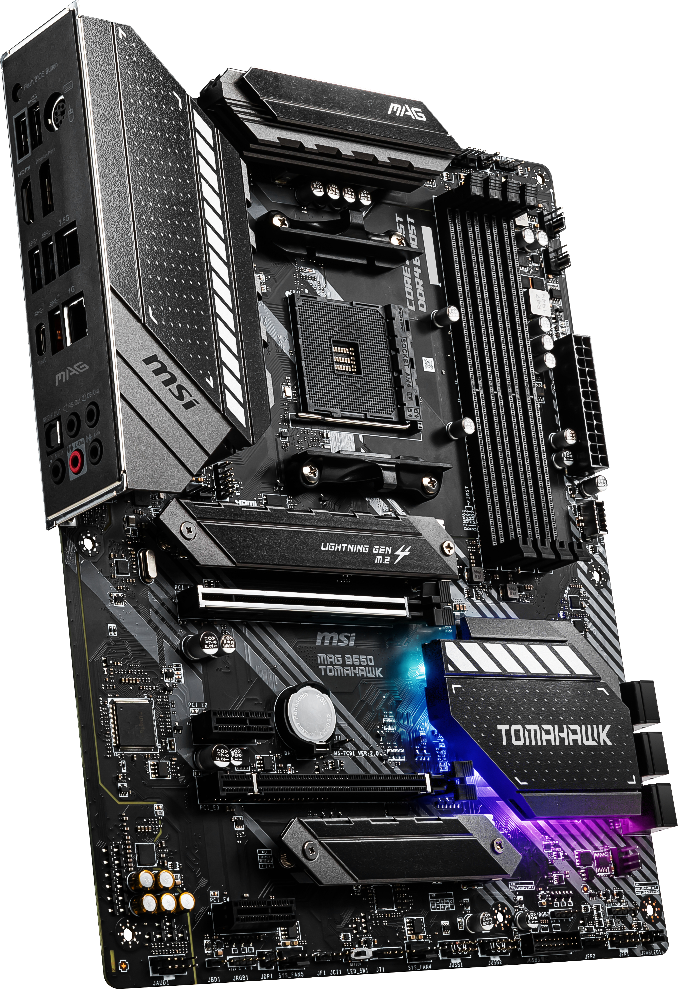 MSI MAG B550 TOMAHAWK (7C91-001R) Mainboard Schwarz