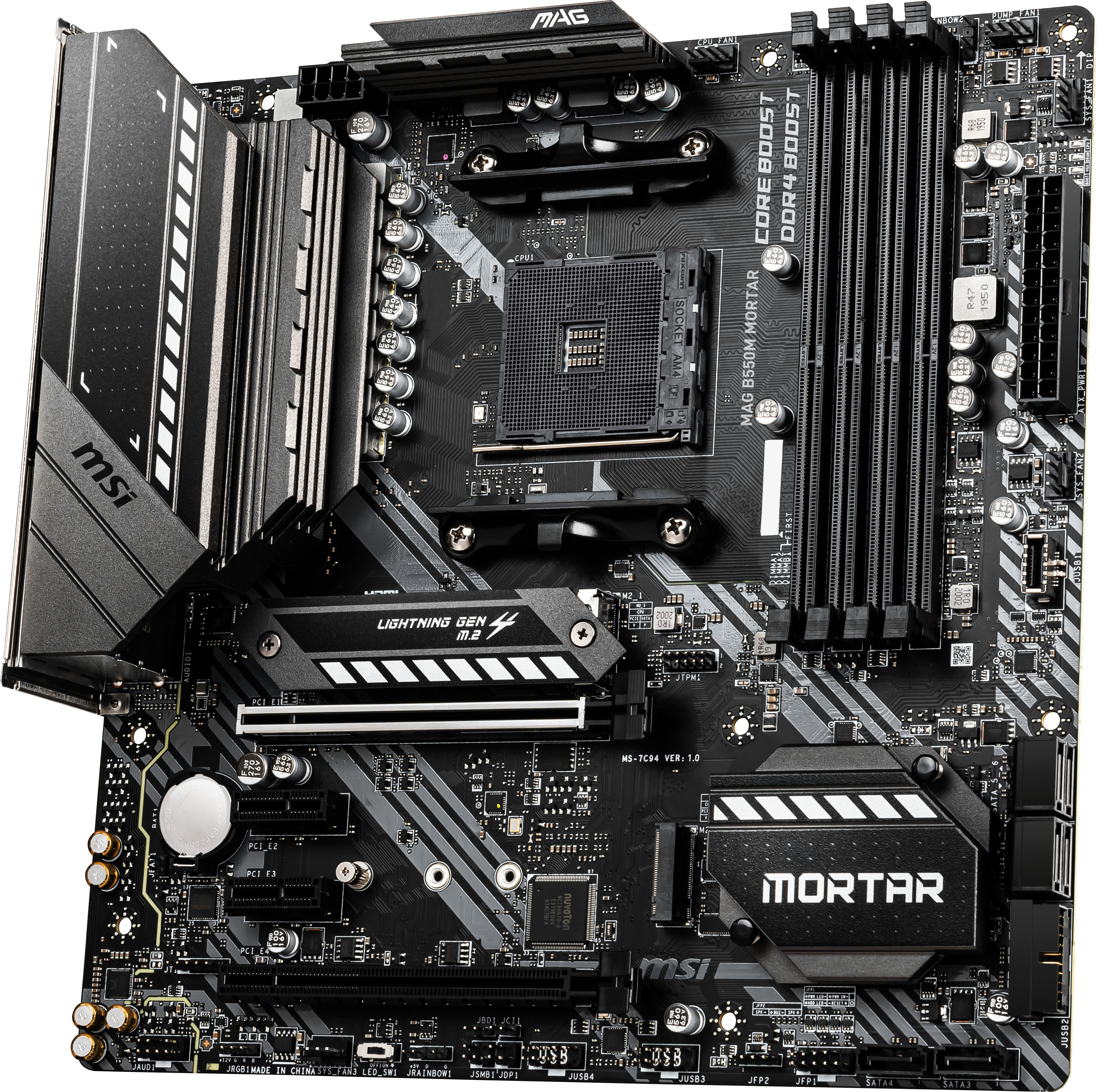 MSI MAG B550M MORTAR (7C94-006R) Mainboard Schwarz