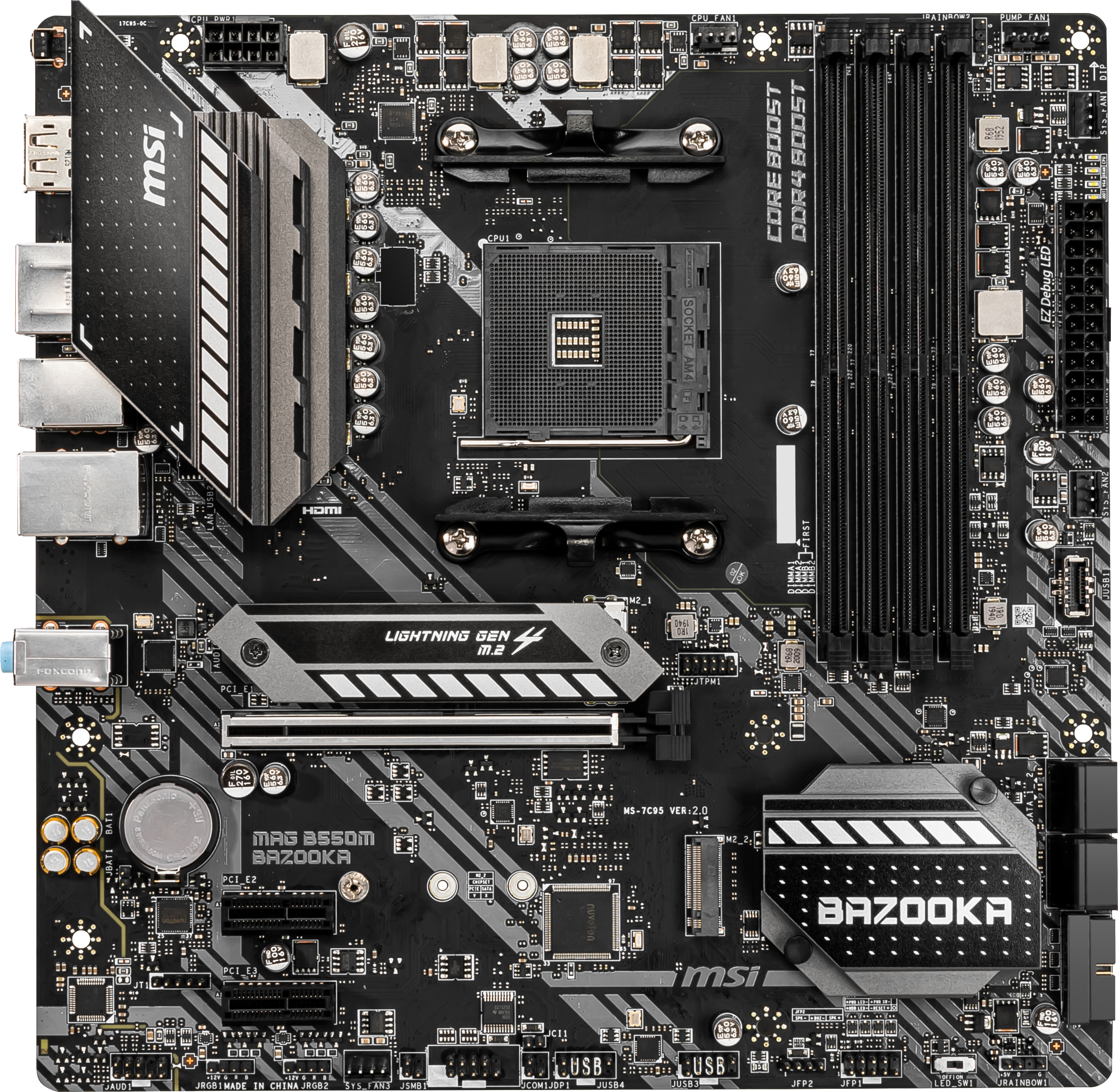 MSI MAG B550M BAZOOKA (7C94-005R) Mainboard Schwarz