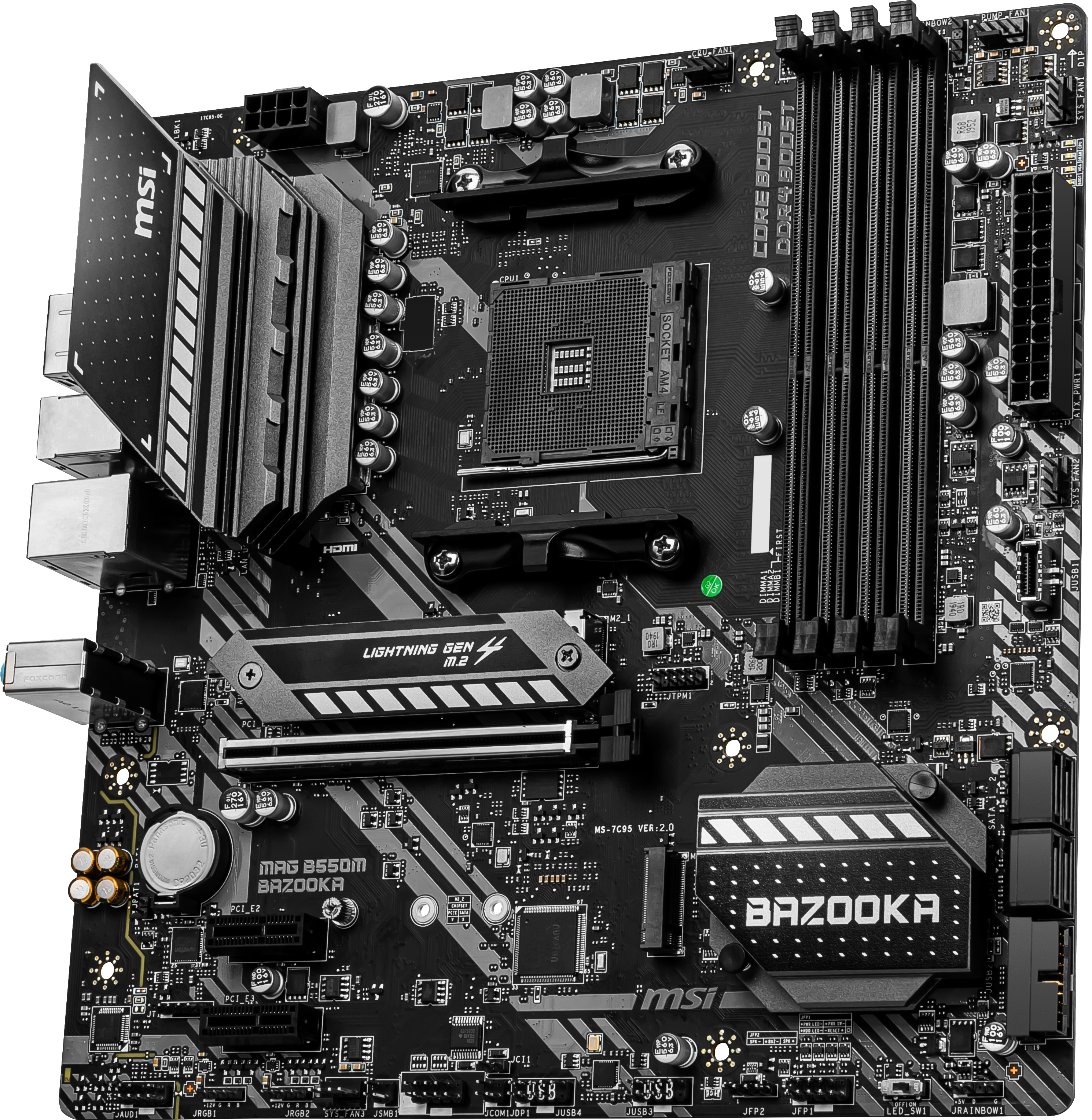 MSI MAG B550M BAZOOKA (7C94-005R) Mainboard Schwarz