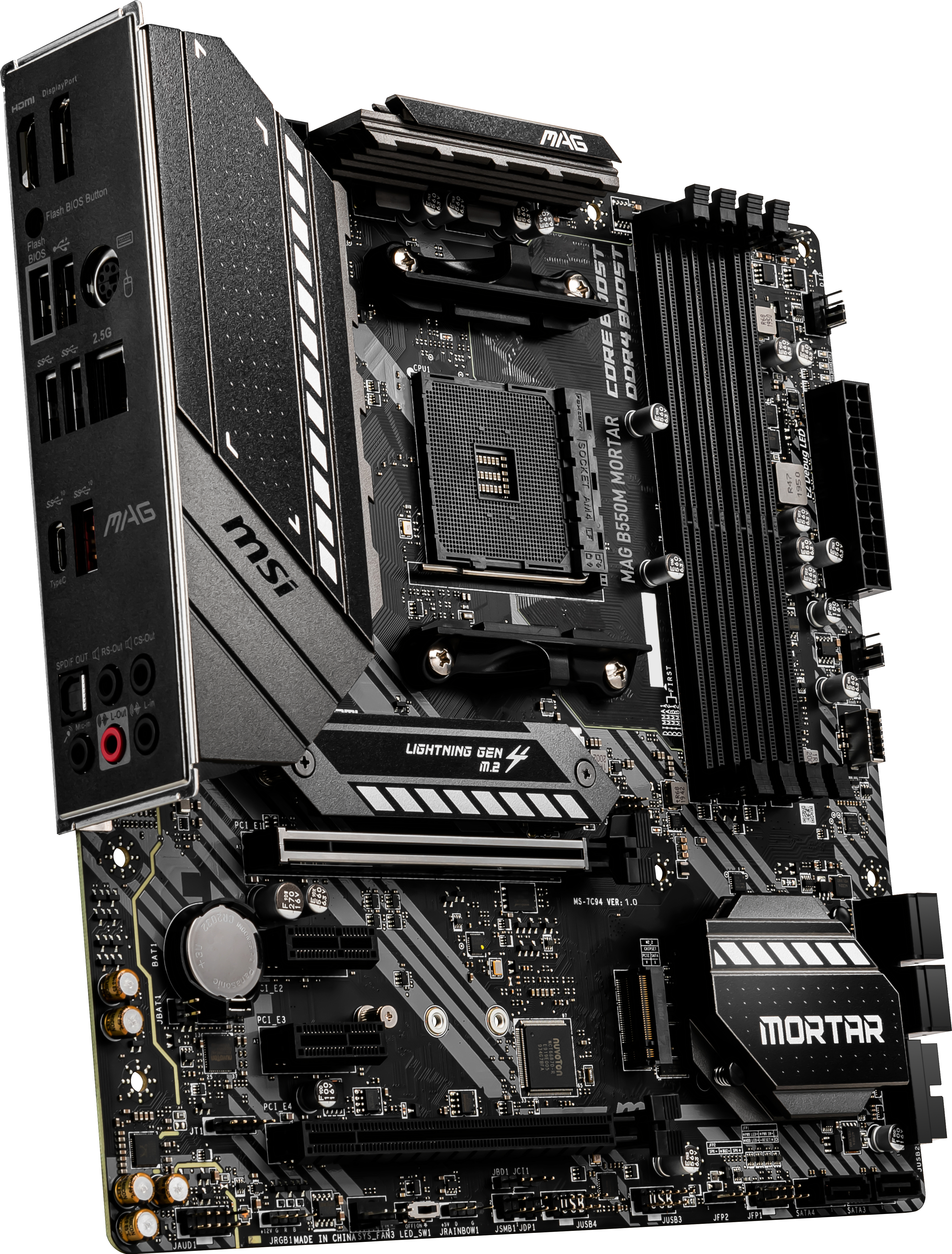 MSI MAG B550M MORTAR (7C94-006R) Mainboard Schwarz