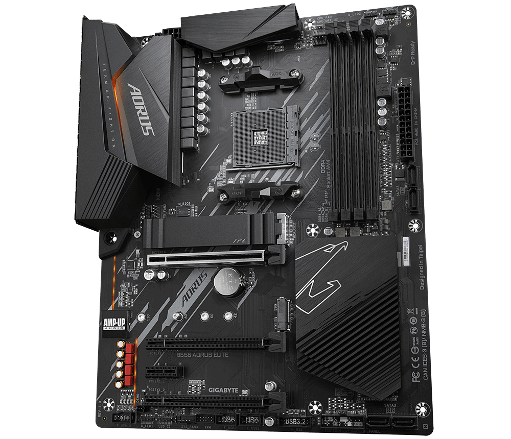 GIGABYTE B550 AORUS ELITE Mainboard Schwarz