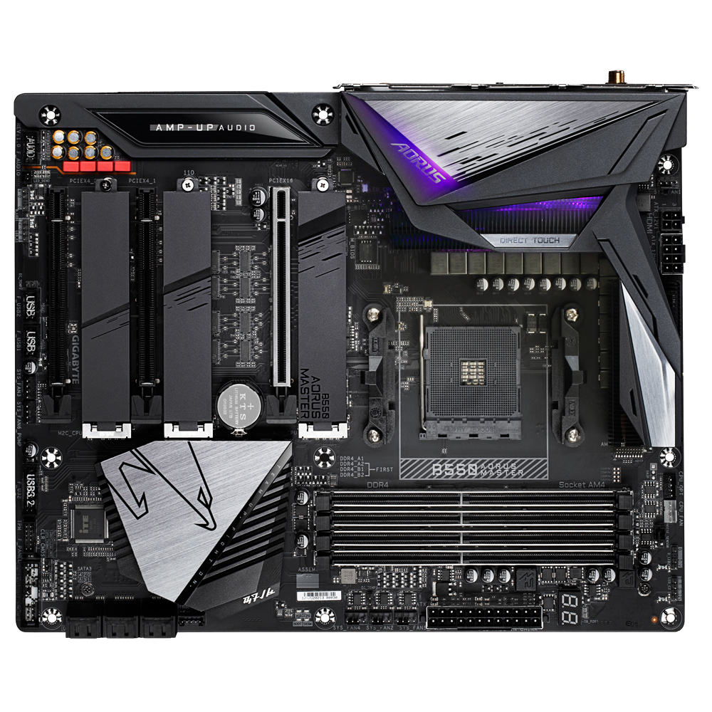 GIGABYTE B550 AORUS MASTER Mainboard Schwarz