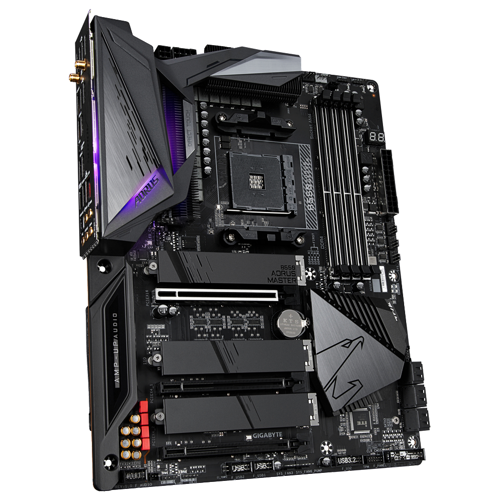 GIGABYTE B550 AORUS MASTER Mainboard Schwarz