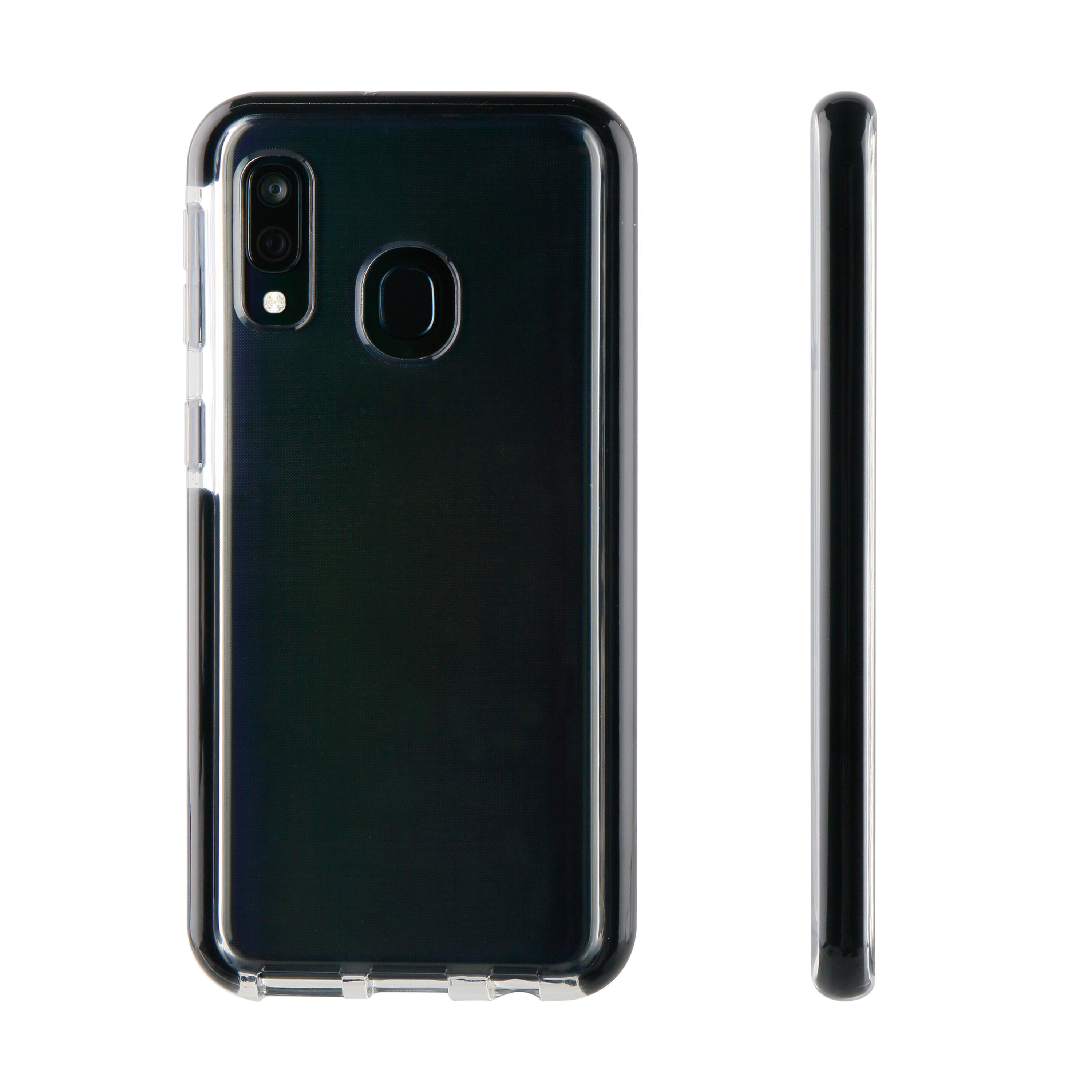 Transparent schwarzem Rahmen mit Solid, Backcover, Rock A40, VIVANCO Samsung, Galaxy