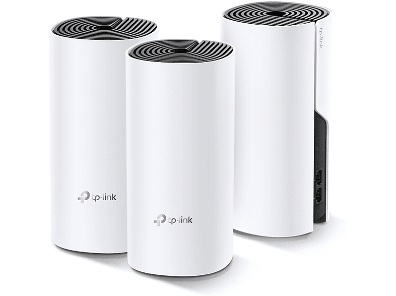 TP-LINK Deco M4(3-pack), AC1200 Mbps, Gigabit Portlar, 370 m²'ye Kadar Kapsama, Wi-Fi 5 Mesh Sistemi