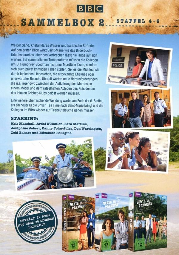 DVD-Box-Set mit verschiedenen Bildern von Menschen am Strand, mit deutschem Text.
