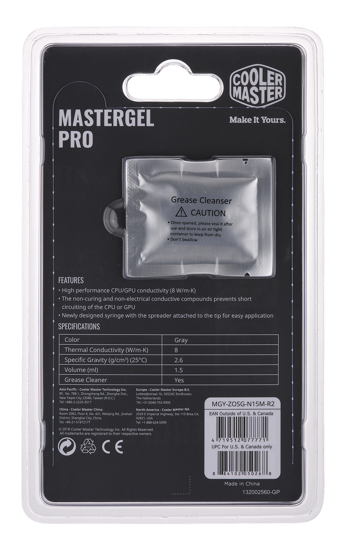 COOLER MASTER Gel Pro Wärmeleitpaste, Grau