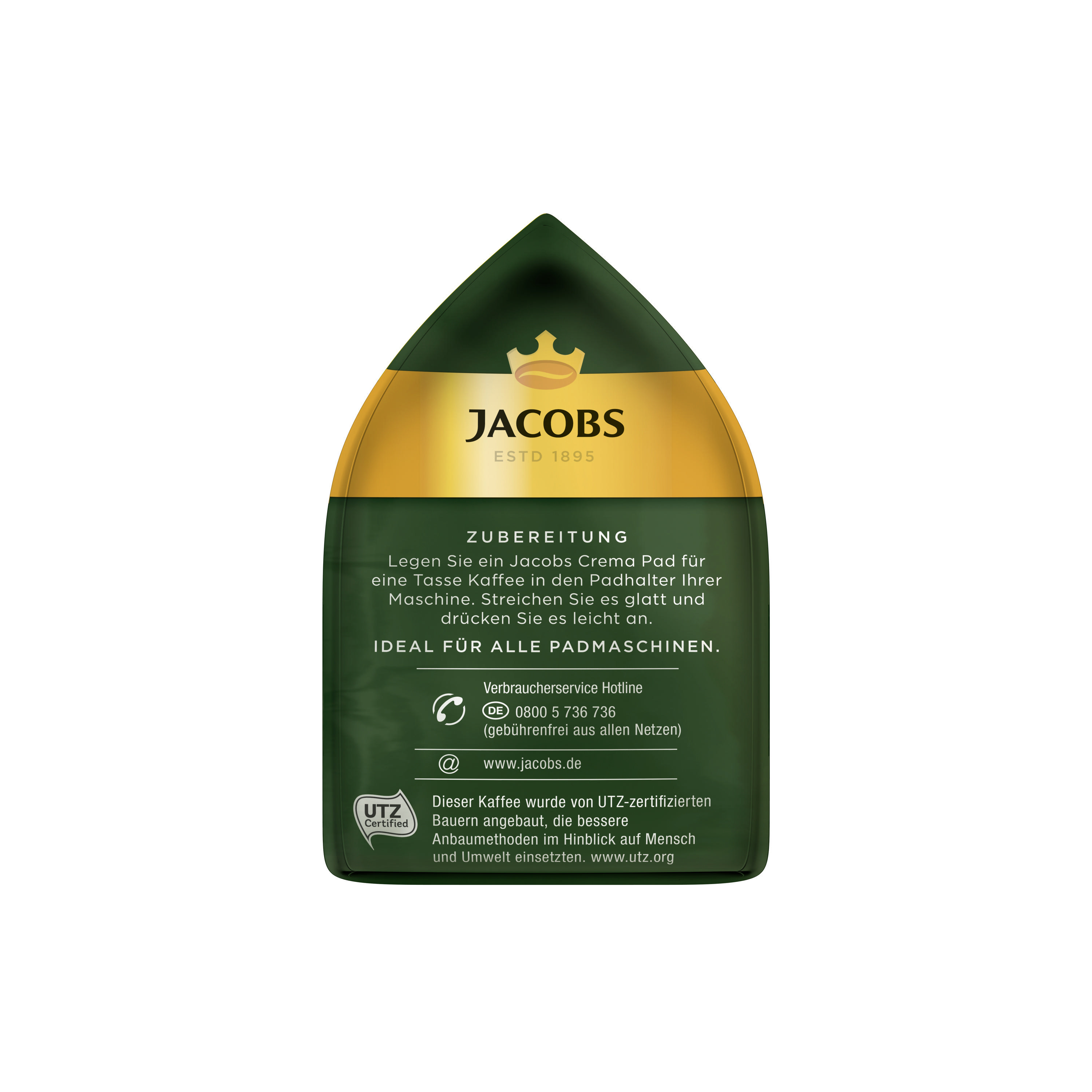 JACOBS 4056760 CREMA KLASSISCH UTZ UTZ Kaffeepads 