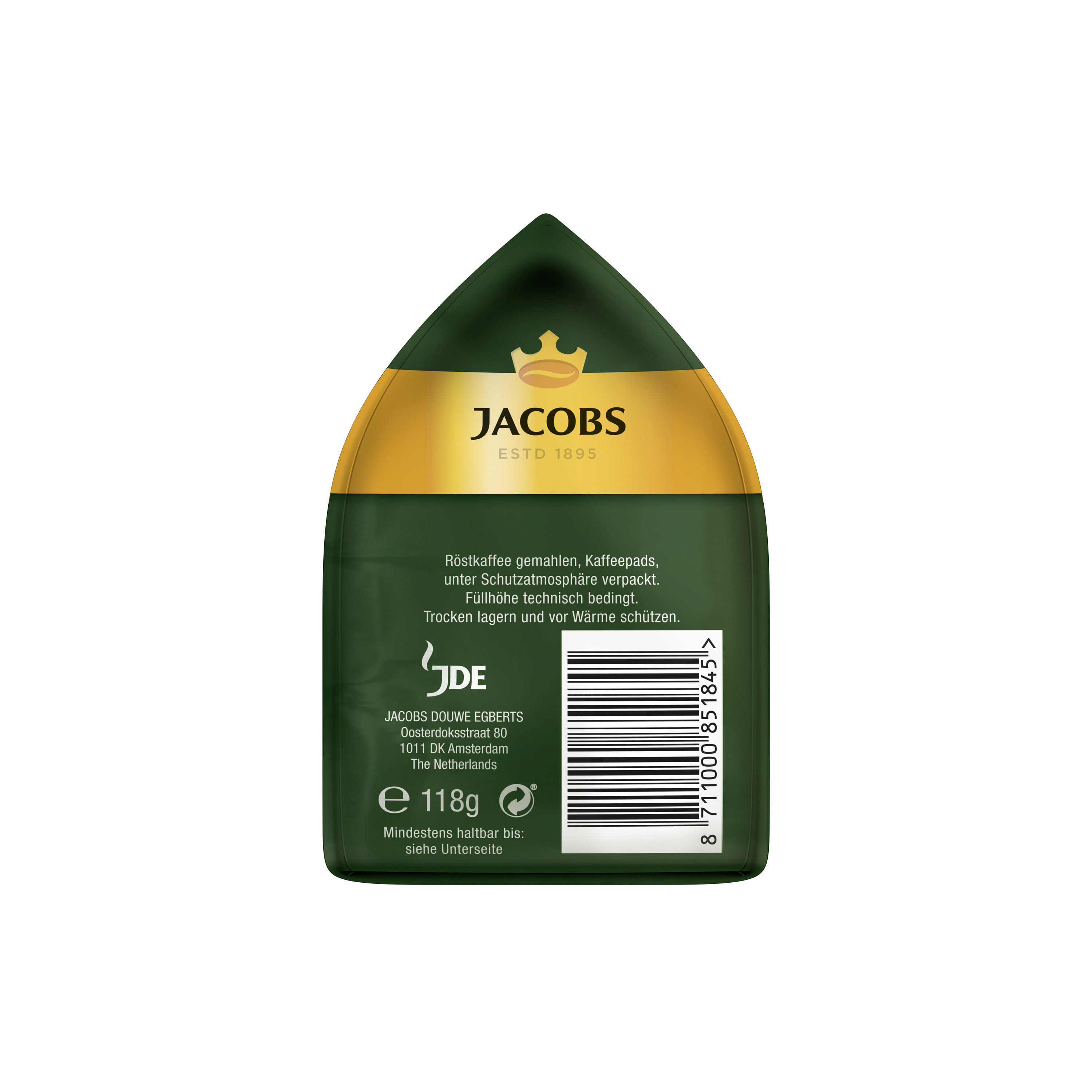 JACOBS 4056758 CREMA MILD UTZ Kaffeepads 