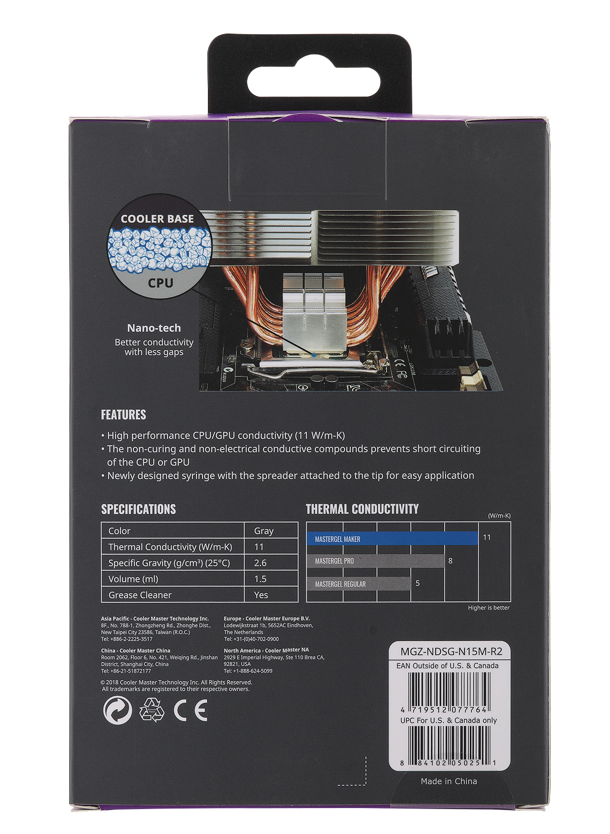COOLER MASTER Gel Maker Wärmeleitpaste, Grau