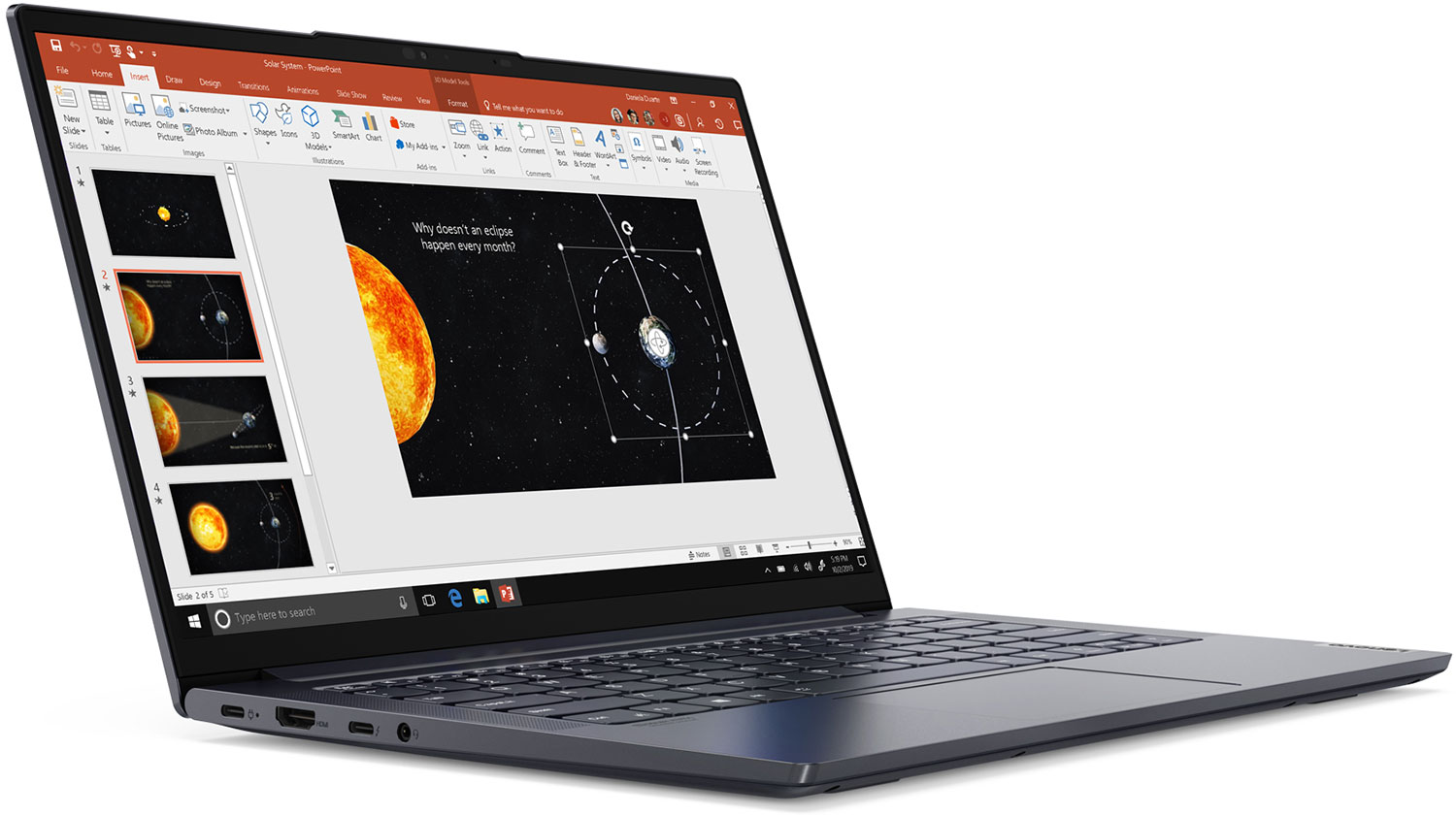 LENOVO Laptop Yoga Slim 14ARE05 AMD Ryzen 7 4700U (82A20033MB)