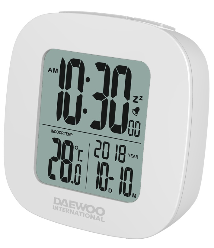 Despertador Daewoo Dcd26b blanco dcd26w snooze reloj
