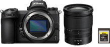 Z 6 mit Objektiv Z 24-70mm F4 S und 64GB XQD Speicherkarte (VOA020K007)