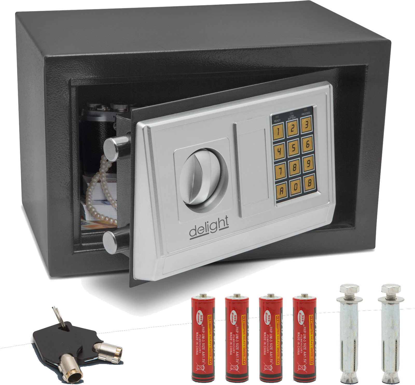 DELIGHT 55581 Smart széf, midi