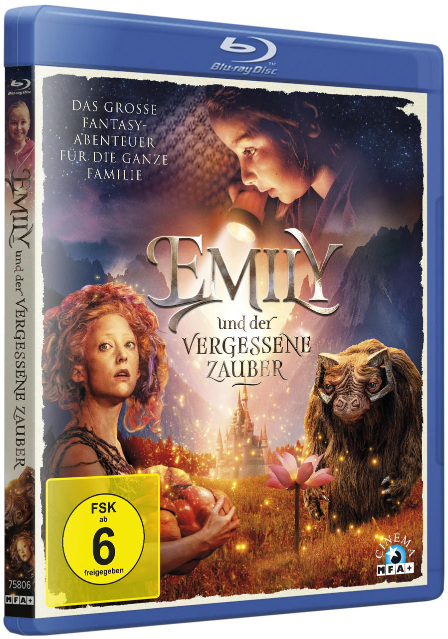 Blu-ray-Hülle mit Filmgrafik mit Menschen und einer Fantasy-Umgebung.