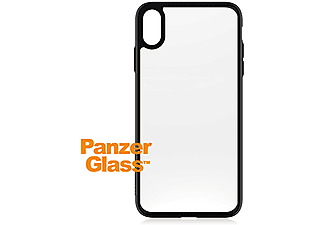 PANZERGLASS ClearCase met Zwart TPU-frame voor iPhone Xs Max