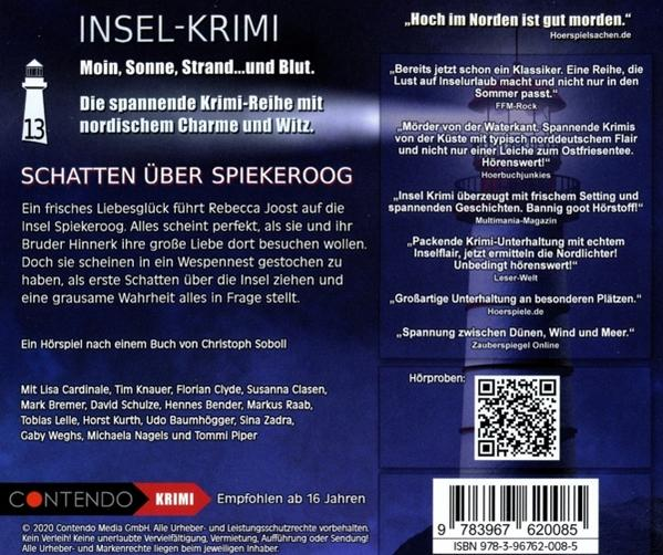 Buchcover mit Text und Bildern. Leuchtturm, Titel und Autoreninformationen.