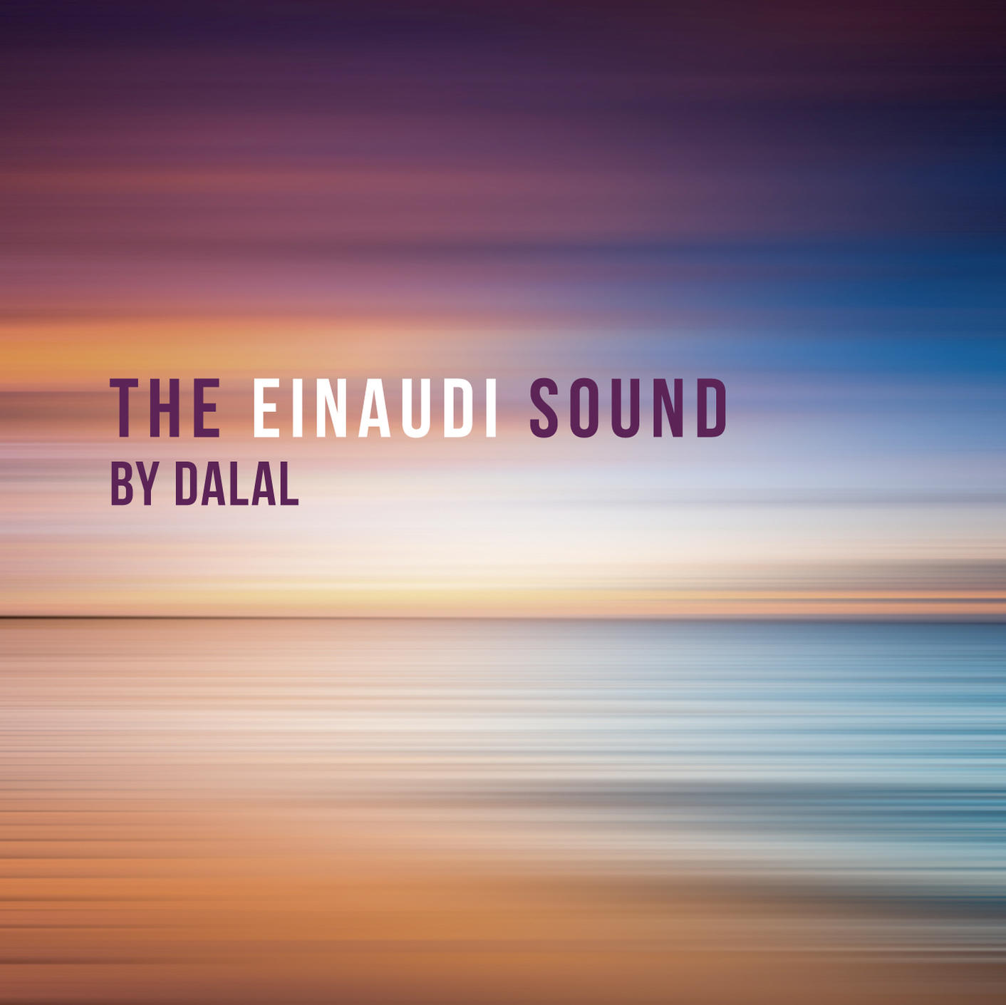 Pochette d'album intitulée 'The Einaudi Sound'. Comprend un paysage abstrait flou de couleurs.
