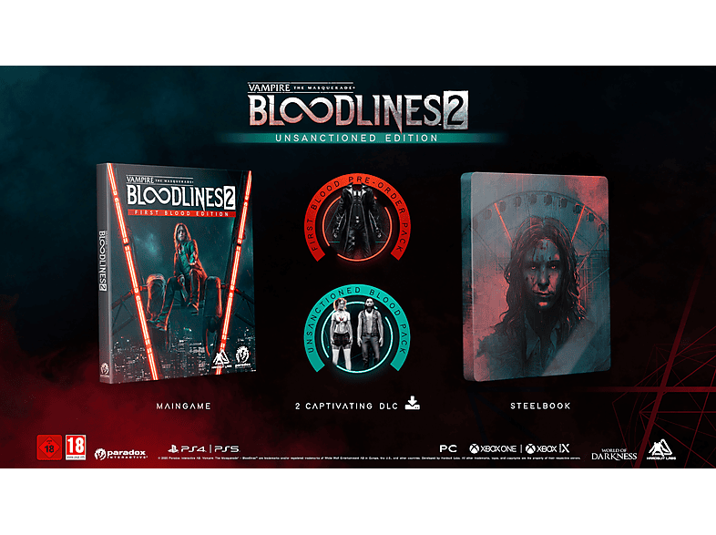 Paradox Vampire The Masquerade: Bloodlines 2 Unsanctioned Edition Nl/fr PS4