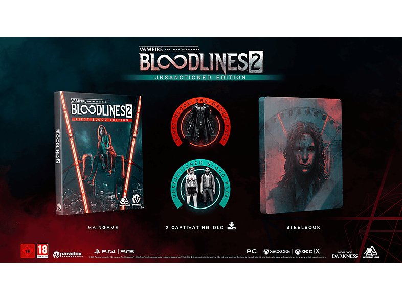 Paradox Vampire The Masquerade: Bloodlines 2 Unsanctioned Edition Nl/fr Xbox One