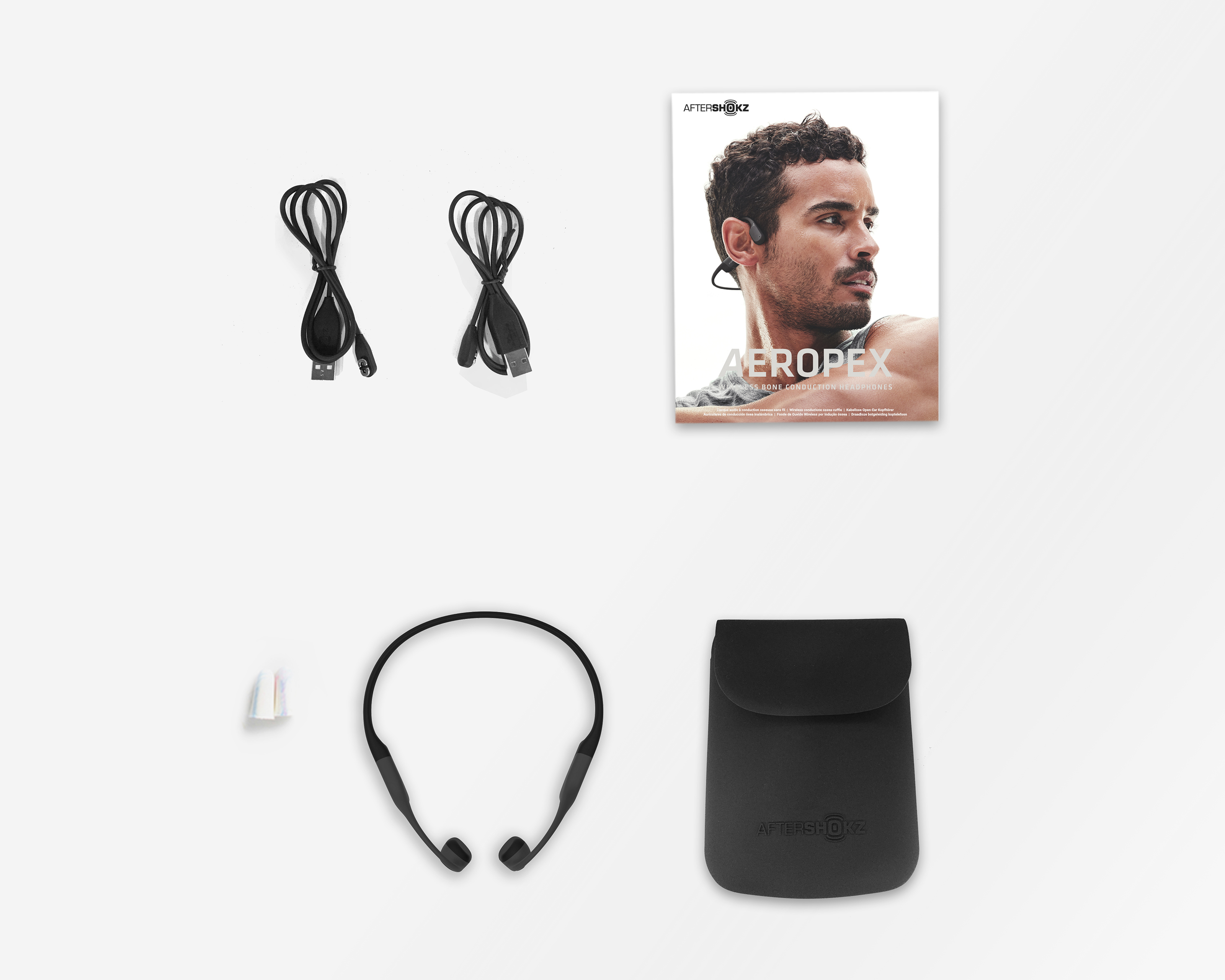 SHOKZ Bone Conduction Kopfhörer Aeropex schwarz