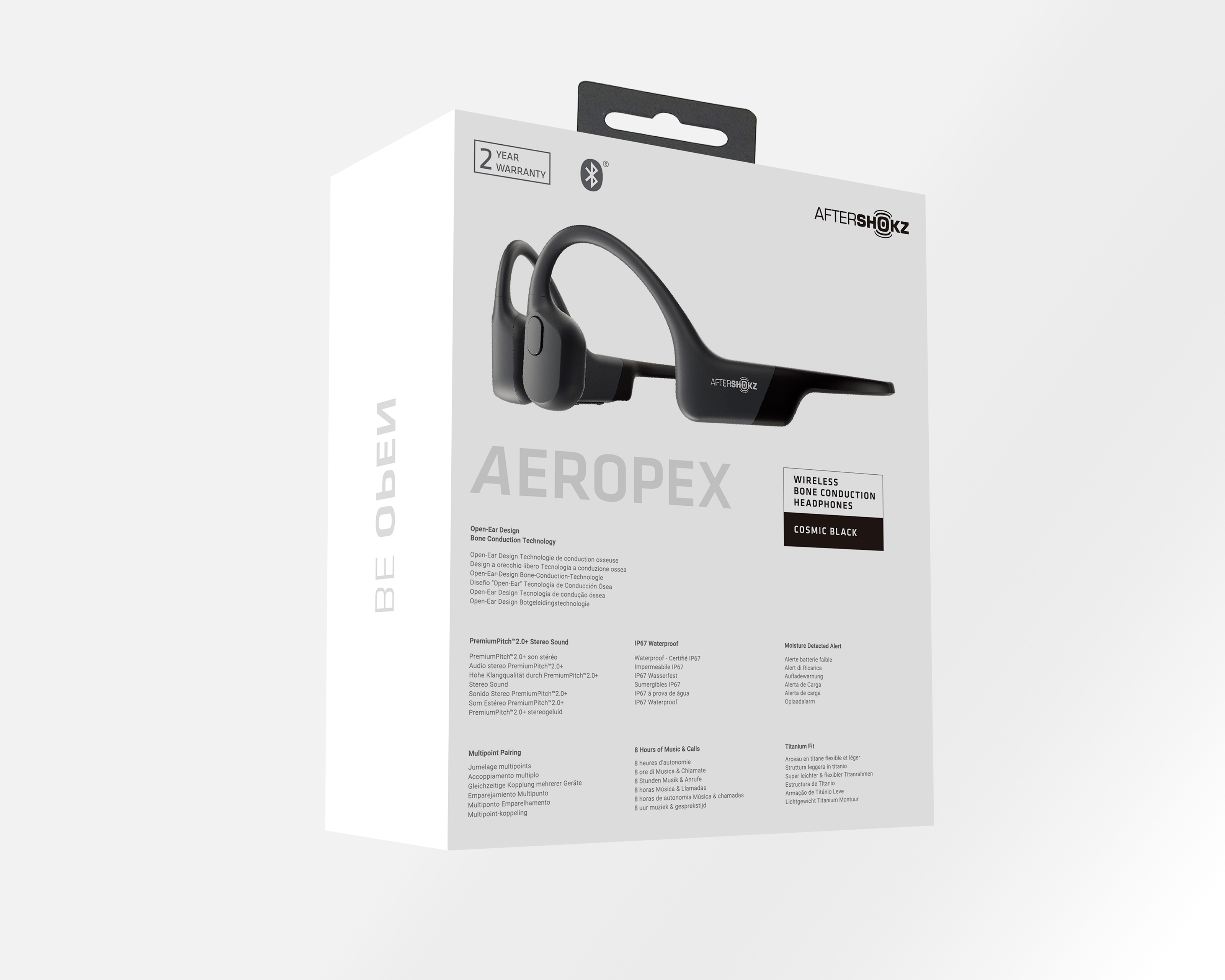 SHOKZ Bone Conduction Kopfhörer Aeropex schwarz