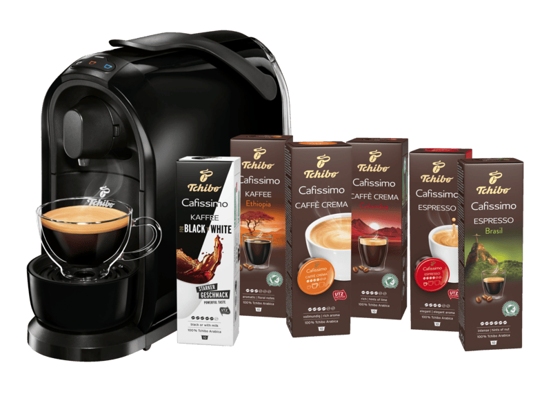 Tchibo Cafissimo Pure 60 Kapseln Espresso Filterkaffee Caffe