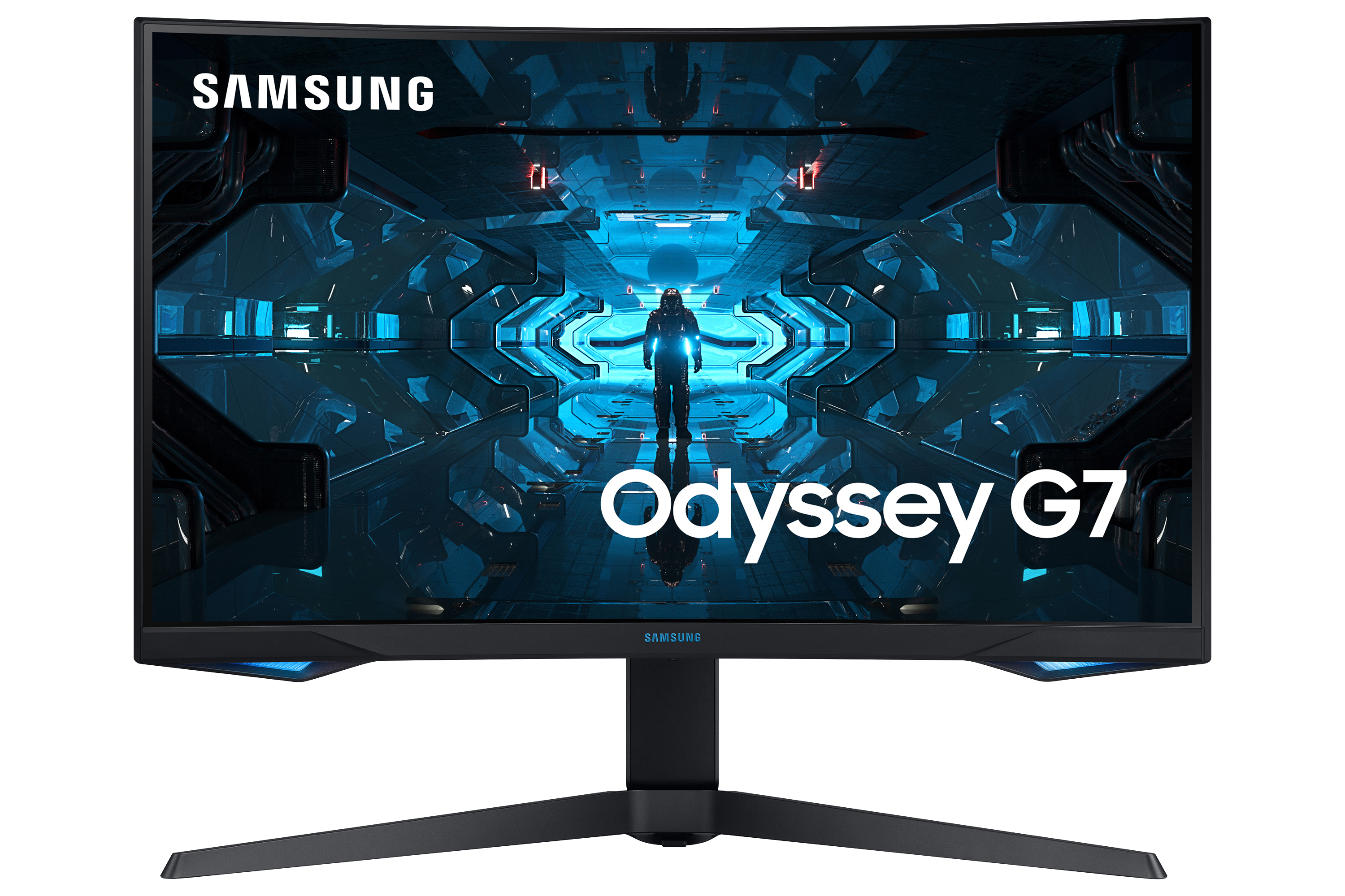 SAMSUNG Odyssey G7 (C27G74TQSU) 27 Zoll  WQHD  Gaming Monitor  1 ms Reaktionszeit  