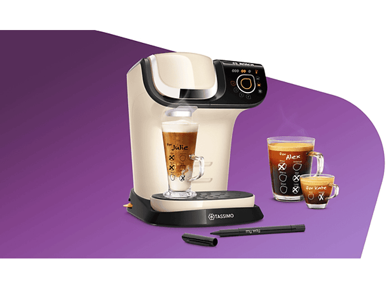 Thumbnail - BOSCH TAS6507 My way Kapselmaschine Creme/Schwarz