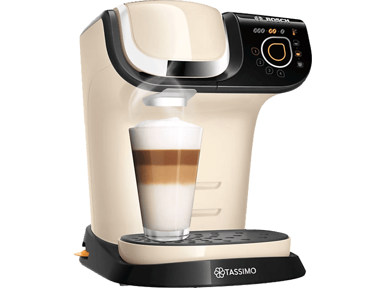 BOSCH TAS6507 My way Kapselmaschine Creme/Schwarz