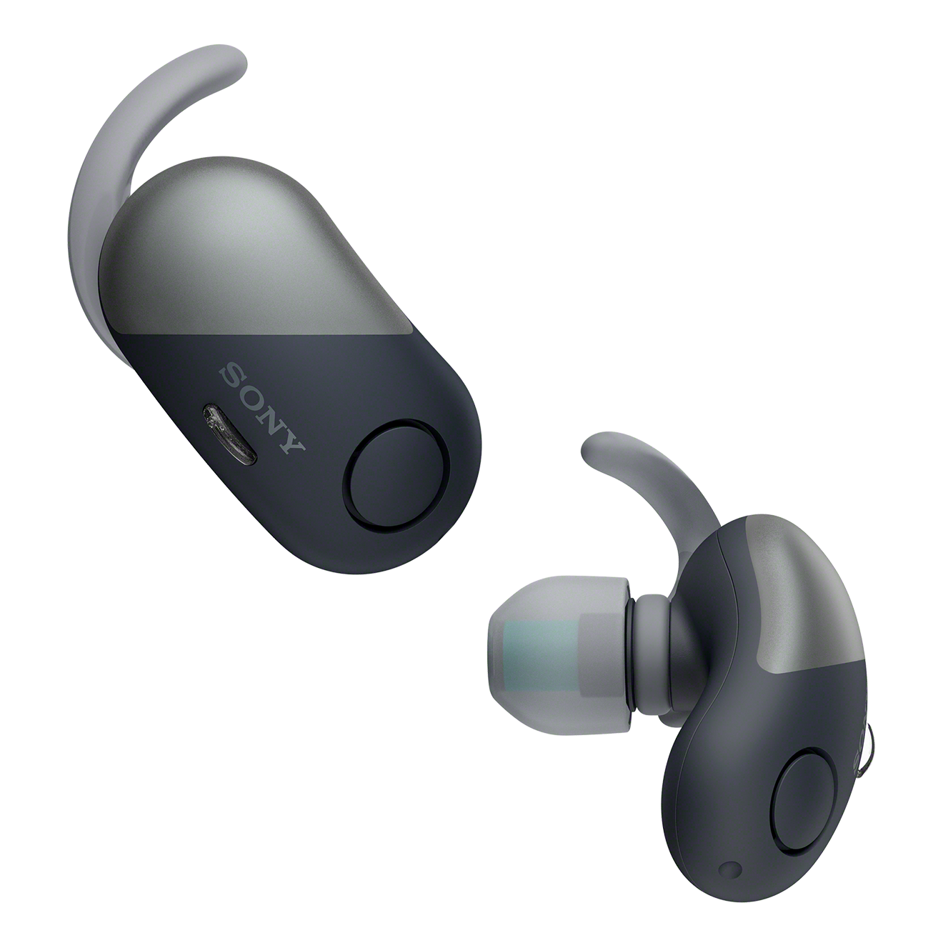 SONY WF-SP700N Earbuds, Ladeetui, In-ear Kopfhörer Bluetooth Schwarz