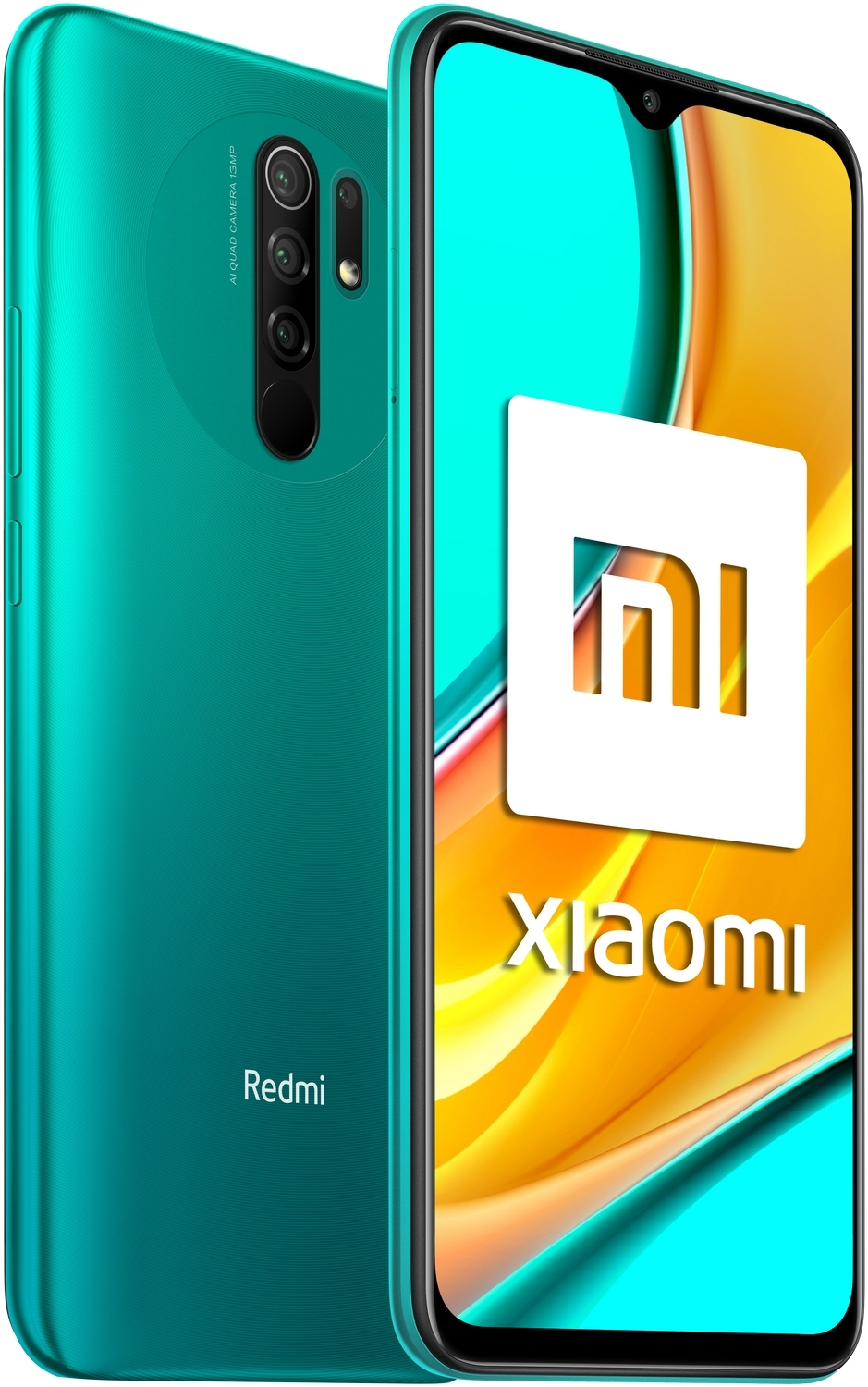 Móvil - Xiaomi Redmi 9, Verde, 64 GB, 4 GB, 6.53" Full HD+, MediaTek Helio G80, Quad Cam, 5020 mAh, Android