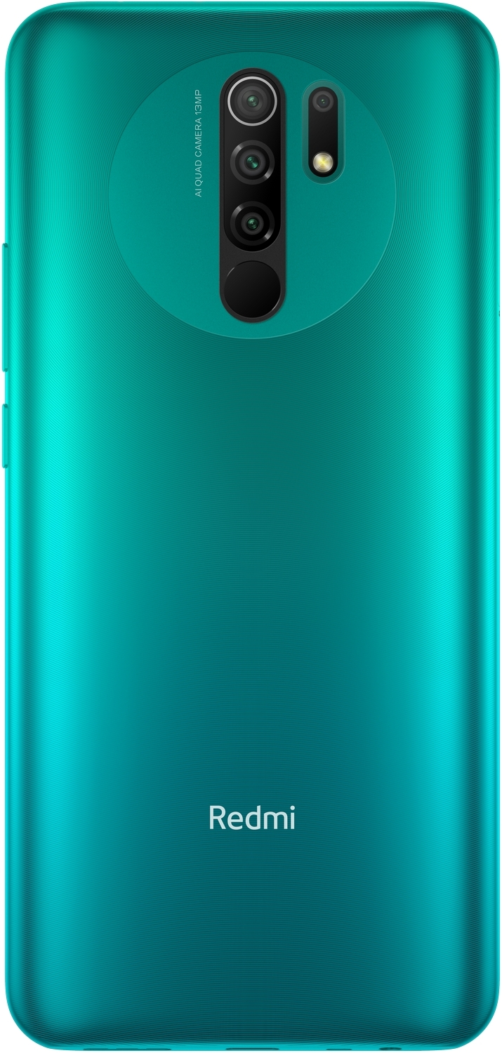 Móvil - Xiaomi Redmi 9, Verde, 64 GB, 4 GB, 6.53" Full HD+, MediaTek Helio G80, Quad Cam, 5020 mAh, Android